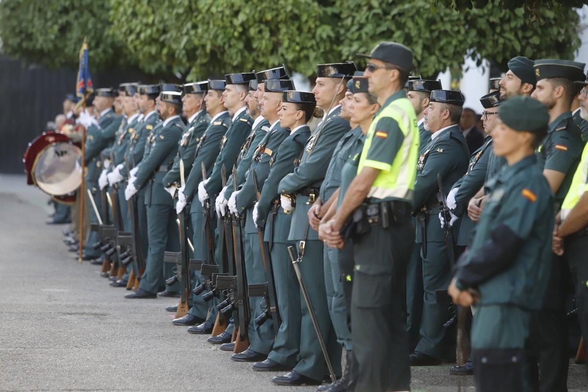 Agentes de la Guardia Civil de Córdoba en el Día del Pilar del pasado 2025.