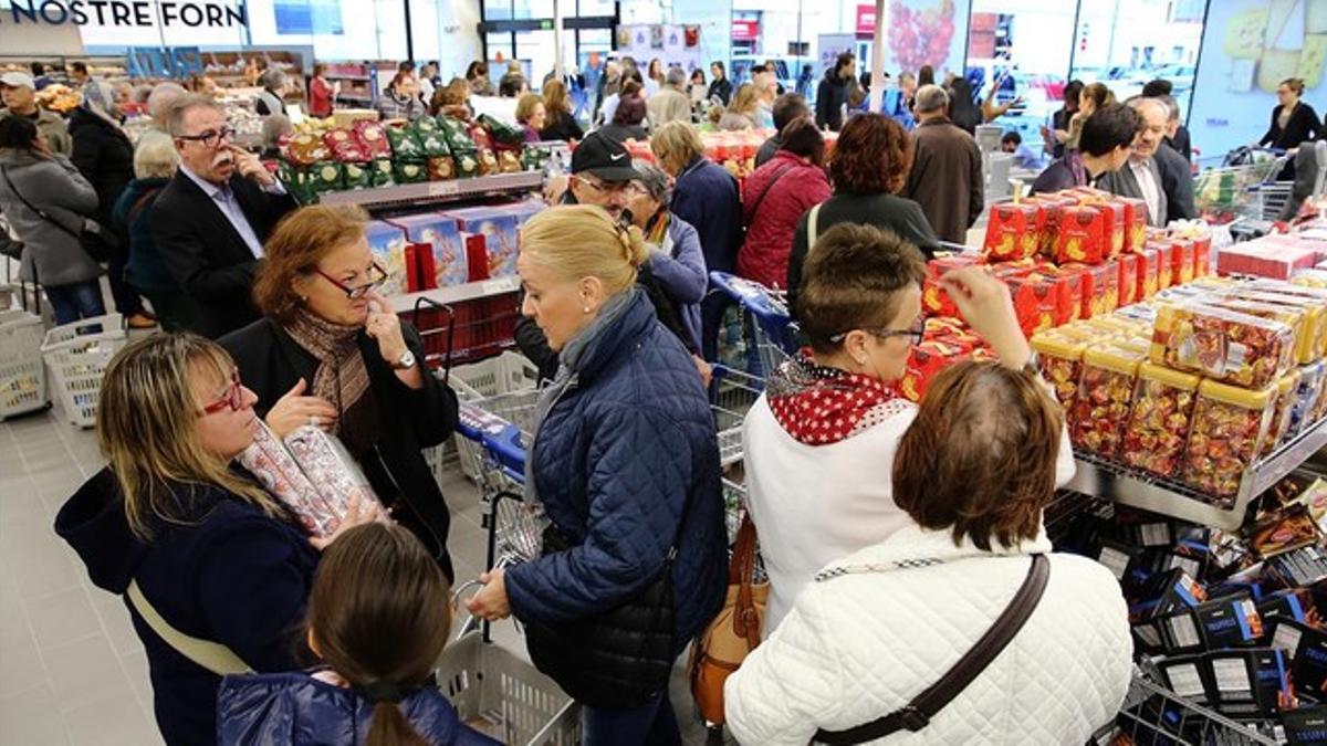 Inauguración del nuevo establecimiento de Aldi en Terrassa.