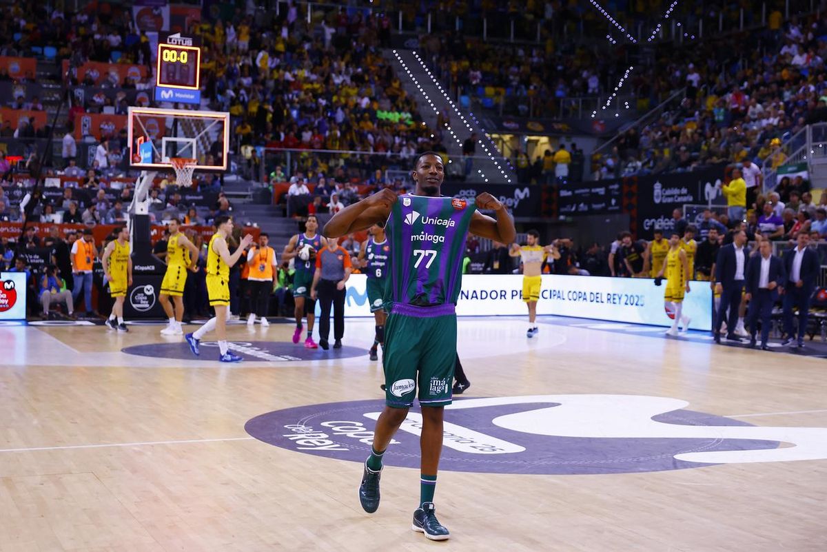 Yankuba Sima celebra una victoria en la Copa del Rey
