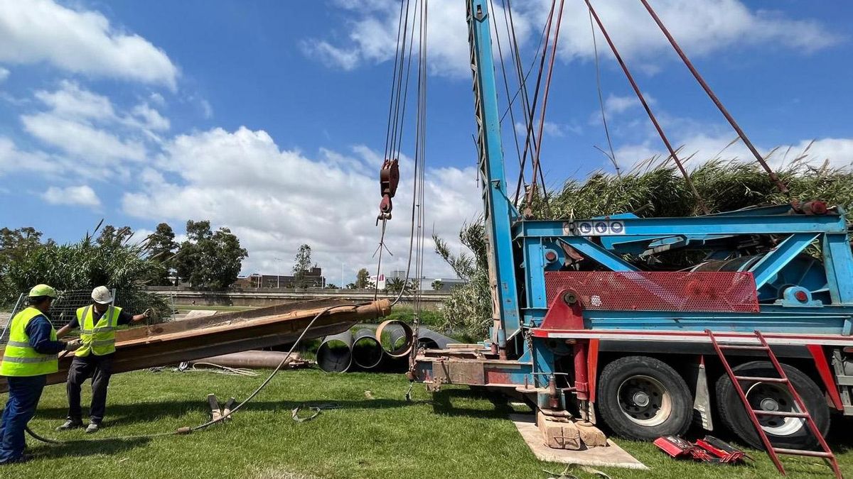 Una imatge d'arxiu de perforació d'un pou a Empuriabrava.