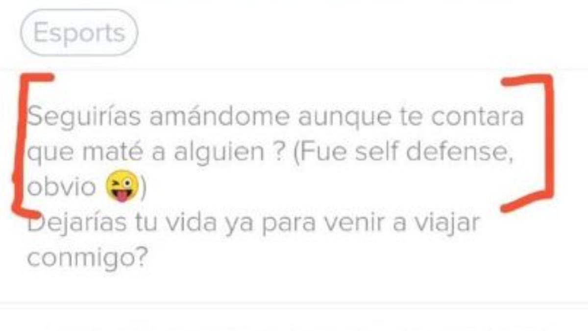 La descripción de la 'asesina' de Tinder