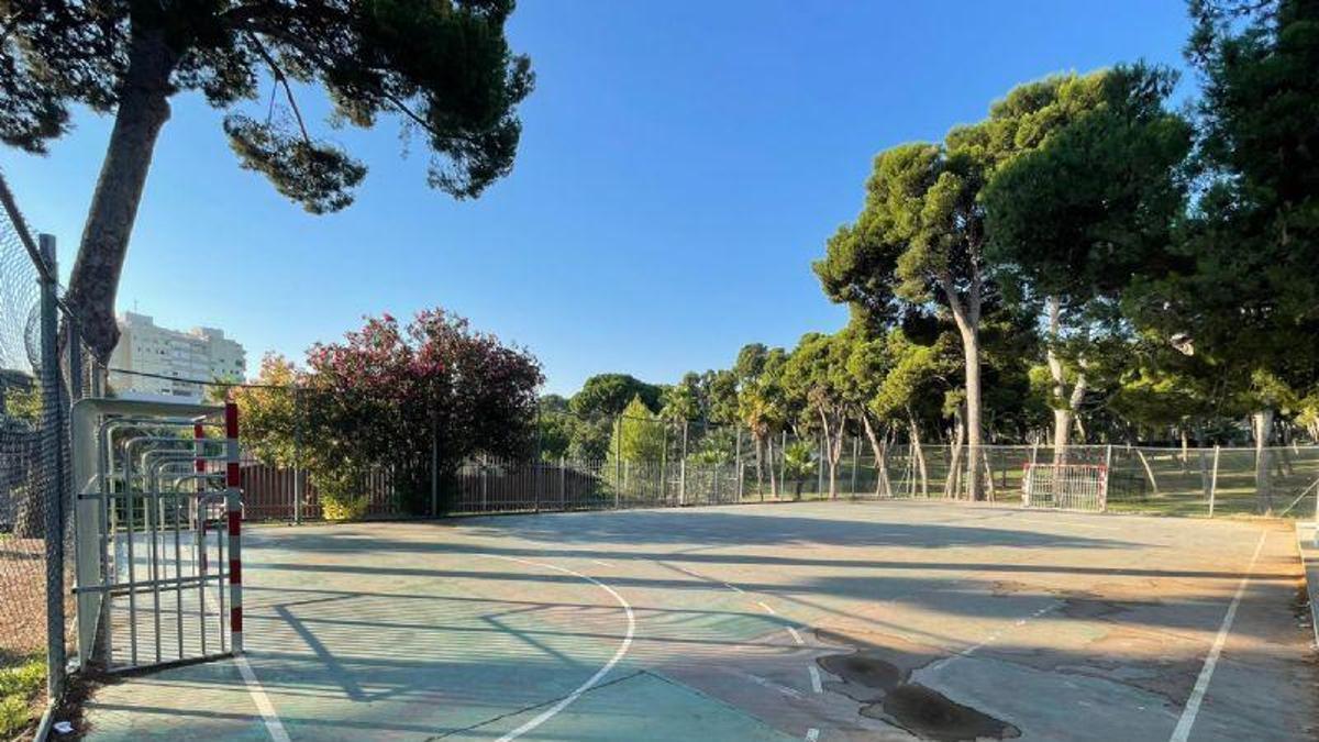 El actual potrero del parque Labordeta en Zaragoza.