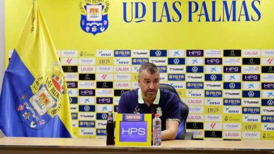 Diego Martínez en la previa al duelo entre Las Palmas y el Valencia CF
