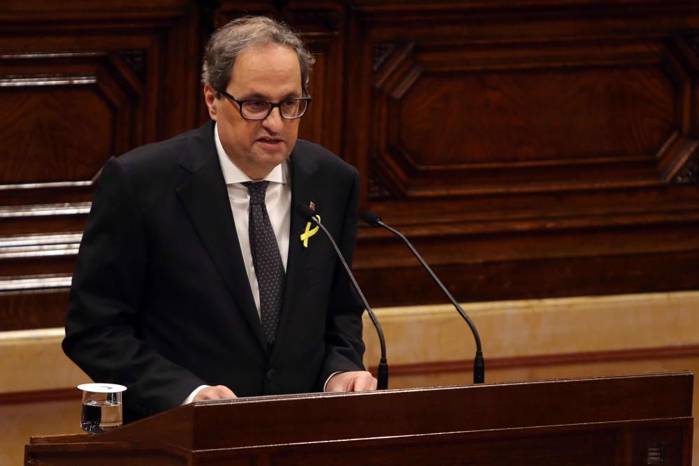 Ple d'investidura de Quim Torra