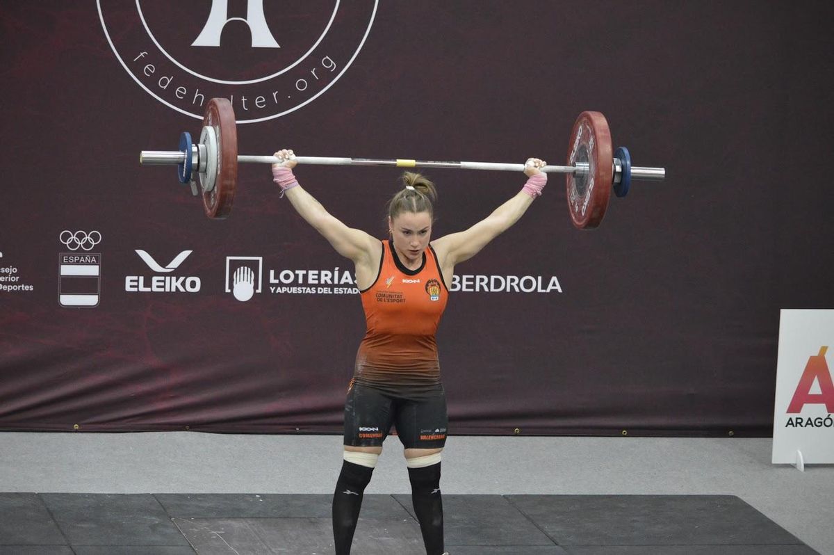 Alba Sánchez, durante la competición.