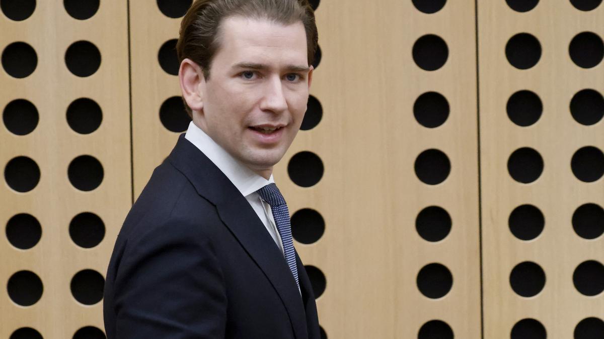 El canciller austriaco, Sebastian Kurz, a su llegada este miércoles a la cumbre UE-Balcanes.