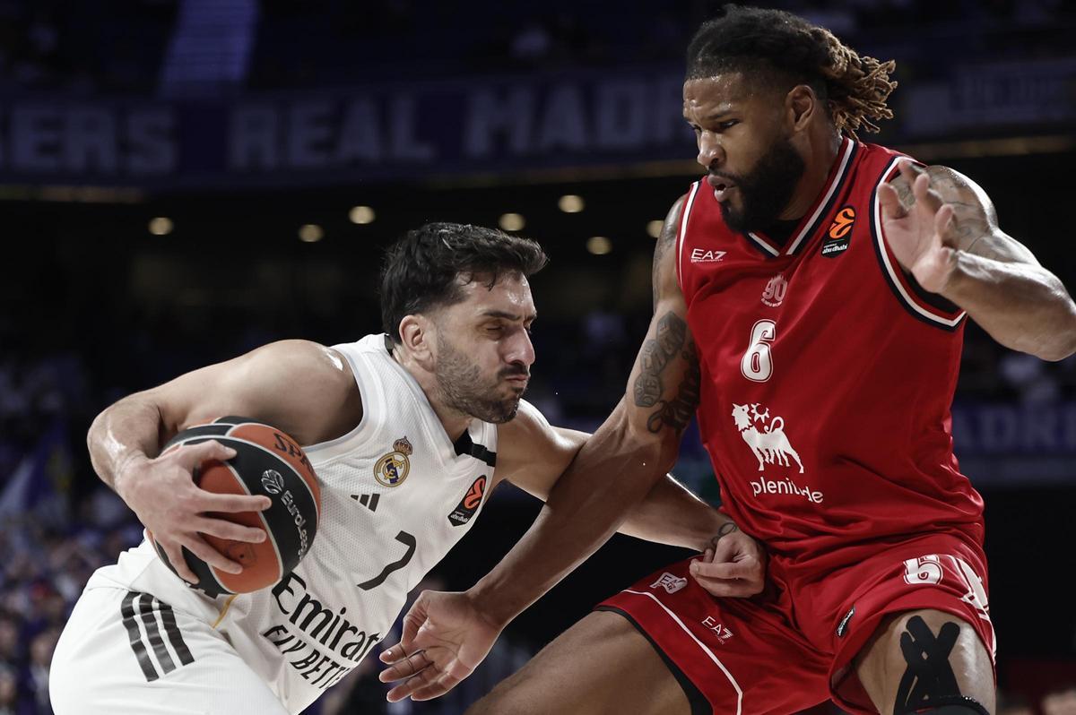 106-77. El Real Madrid no da opción en casa y aplasta al Olimpia Milán