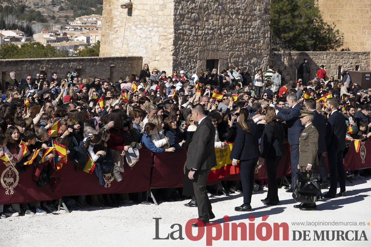 Visita de los reyes de España a Caravaca (explanada de la Basílica)