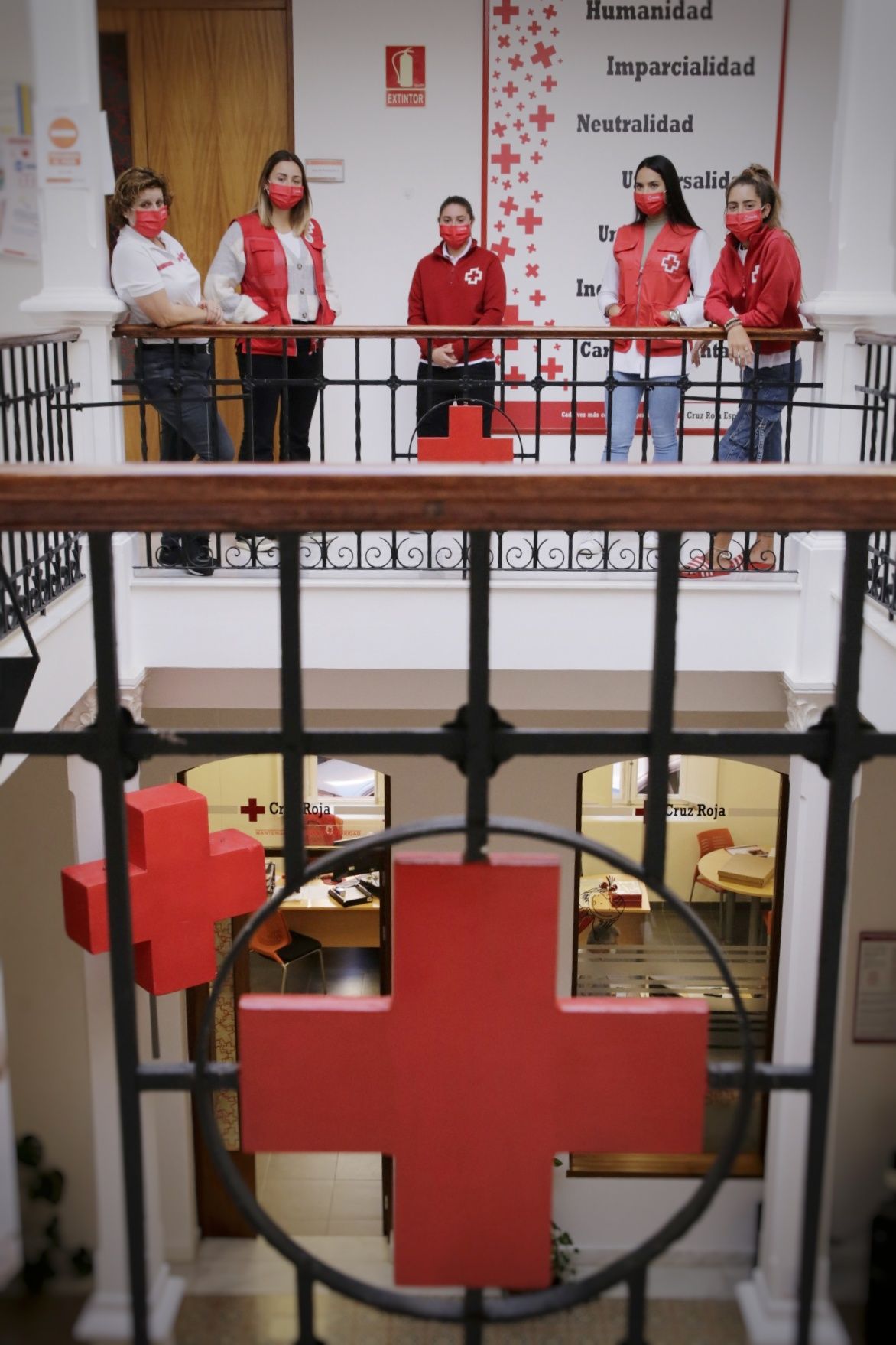 Voluntarias de Cruz Roja