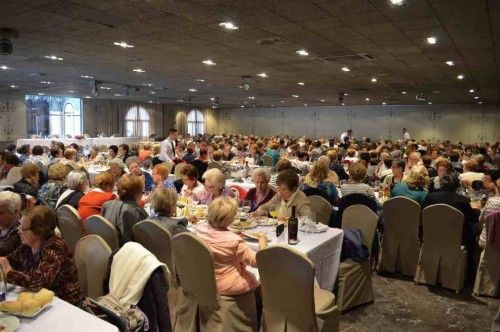 Almuerzo de la asociacion de viudas en Murcia