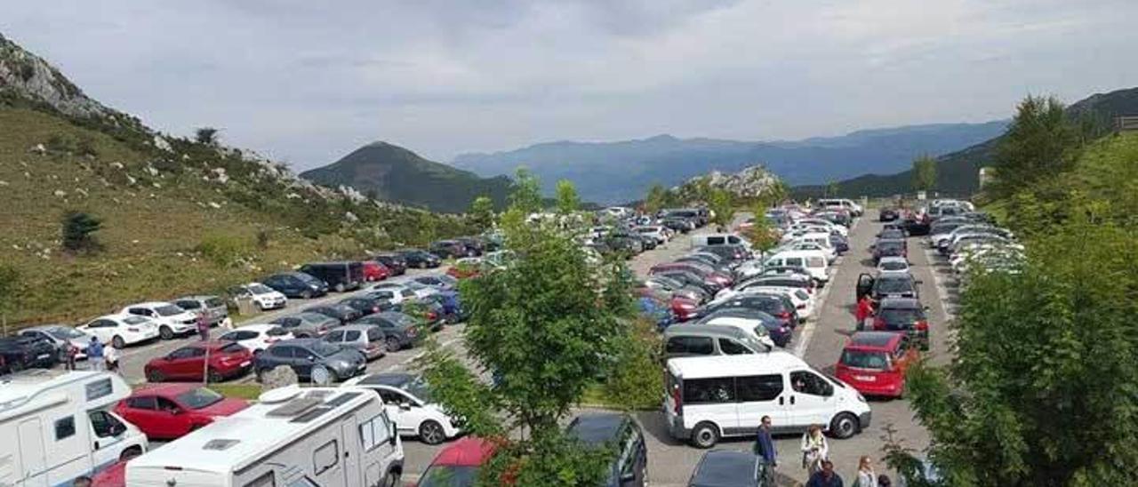 El parking de Buferrera, en septiembre de 2015.