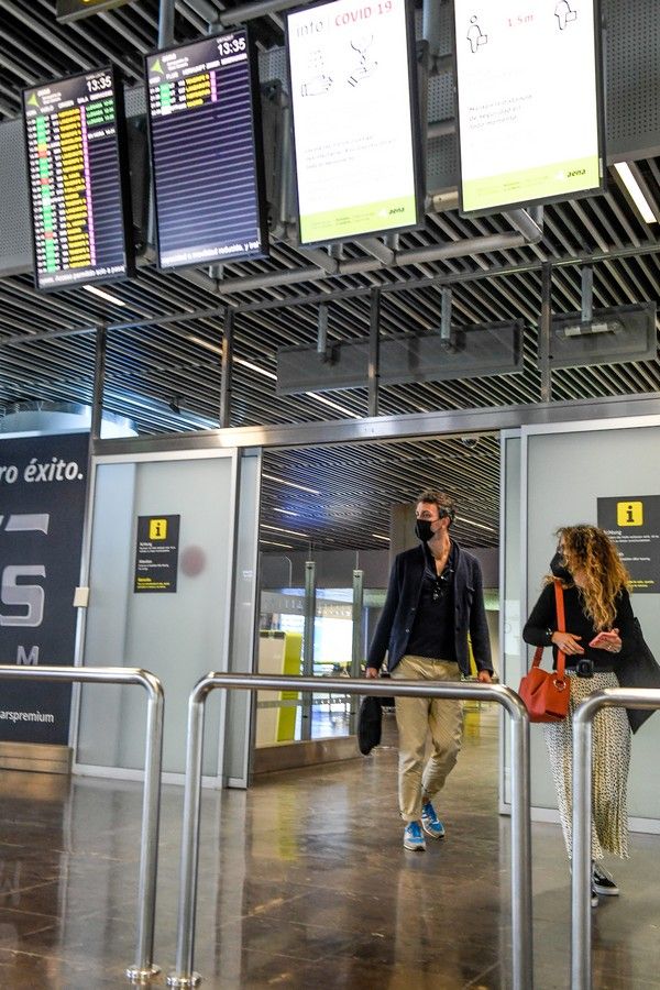 Pasajeros en el aeropuerto de Gran Canaria