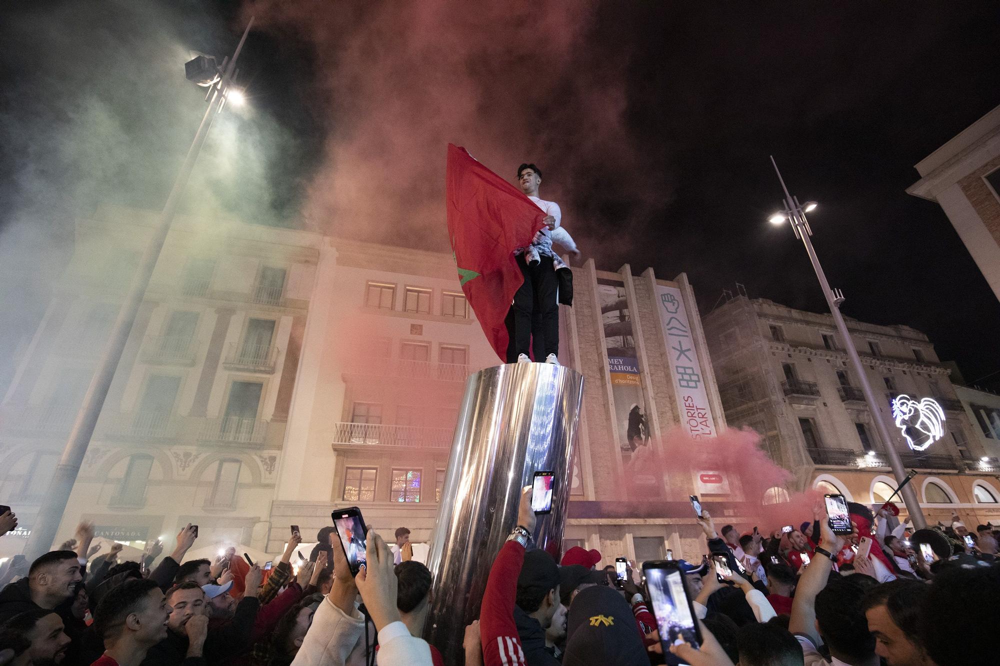 Galeria: Celebració a Marroc de la victòria sobre Espanya
