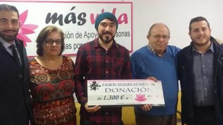 La marcha en favor de Más Vida recauda 1.300 euros