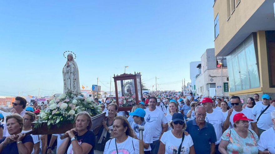 The pilgrimage brings together more than 1,100 people in the Abades-El Porís stage