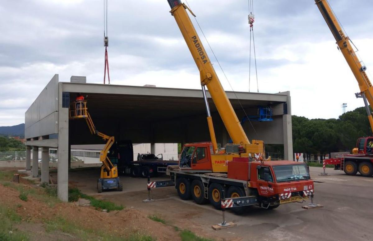 Les obres de la sala polivalent llançanenca.