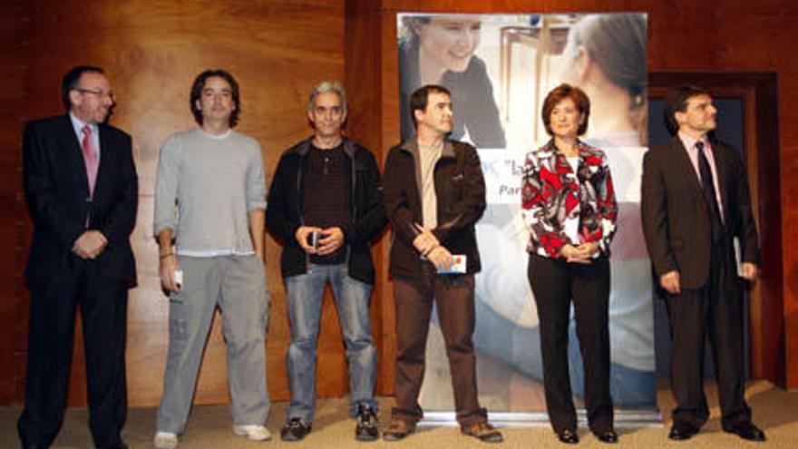Joan Serra, Nano Calvo, Xavier Pallas, Javier Sánchez, Lurdes Costa y Juanjo Clapés.