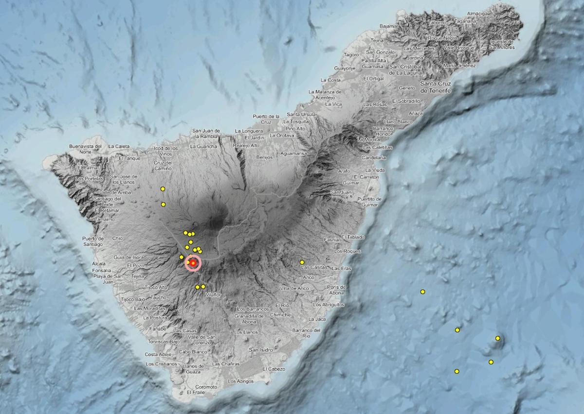 Terremotos en los últimos tres días