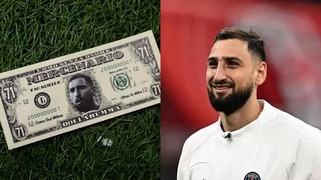 ¡Lluvia de insultos y billetes! Así han recibido en Milán a Donnarumma