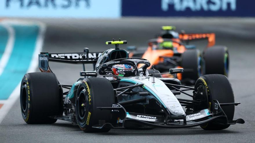 Antonelli, líder sólido, bate a los McLaren en Miami; Sainz (9º) puntúa y Alonso acaba 15º