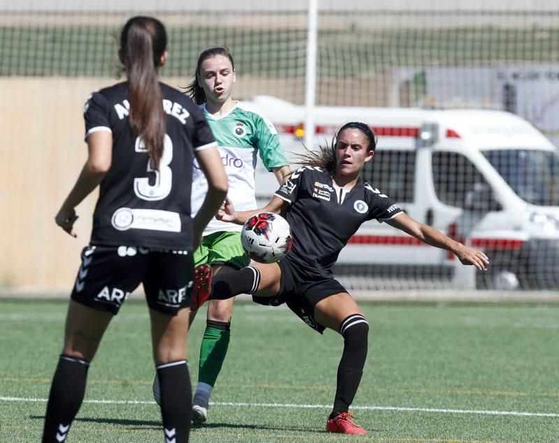 Partido de esta mañana entre el Zaragoza CFF y el Racing Féminas