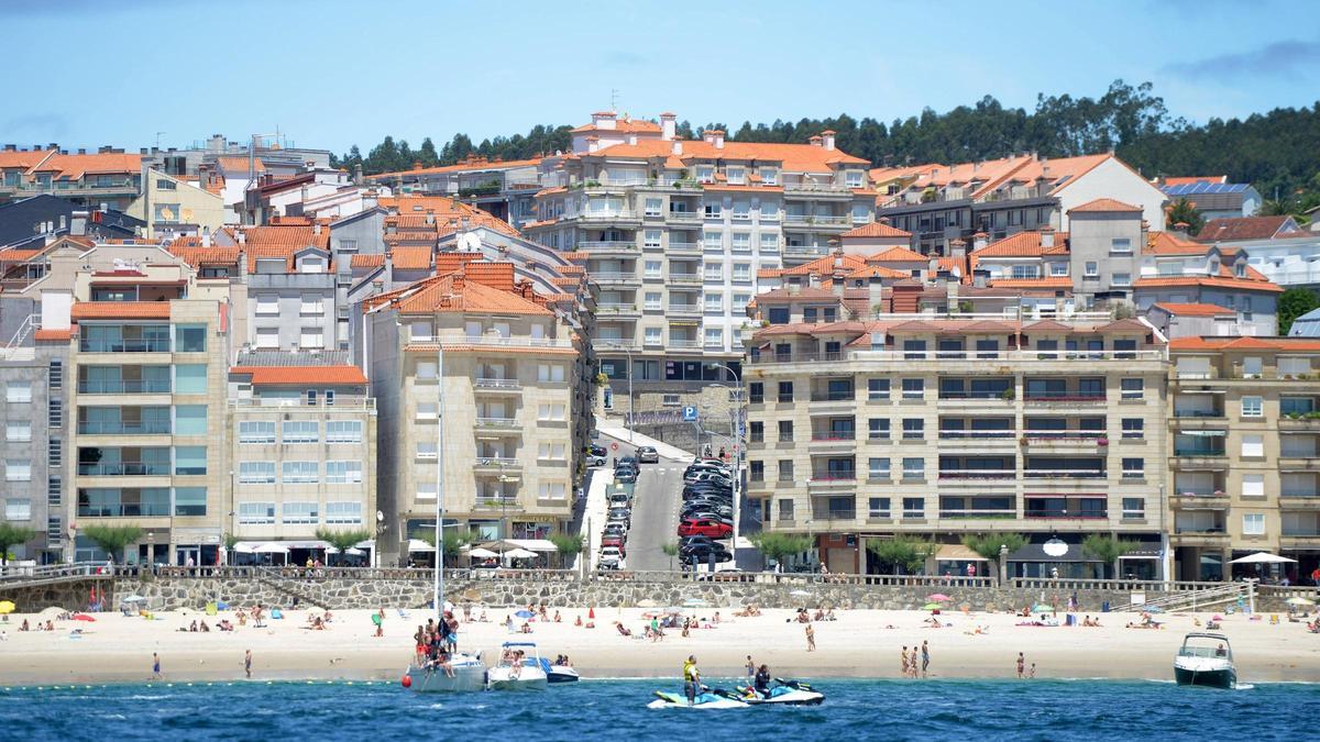 Vista de Sanxenxo, uno de los sitios preferidos por los extranjeros para comprar vivienda en Galicia