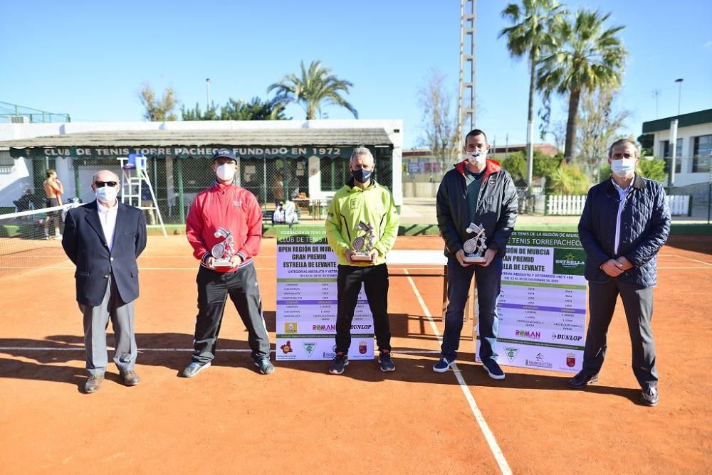 Entrega de premios del Campeonato Regional de Tenis, en Torre Pacheco