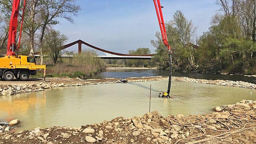 Una imatge de l’actuació duta a terme per l’Ajuntament.   | AJUNTAMENT DE GIRONA