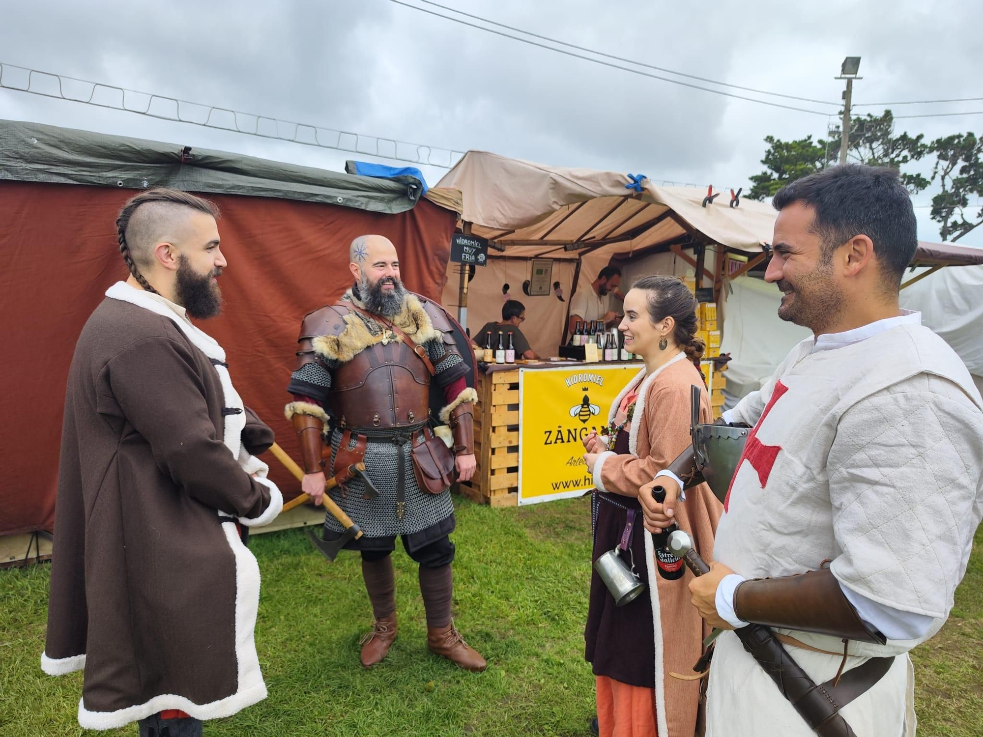 Todo listo para la gran cena y torneo medieval de Llanera