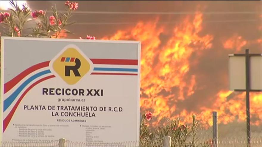 Incendio en una planta de reciclaje en Córdoba