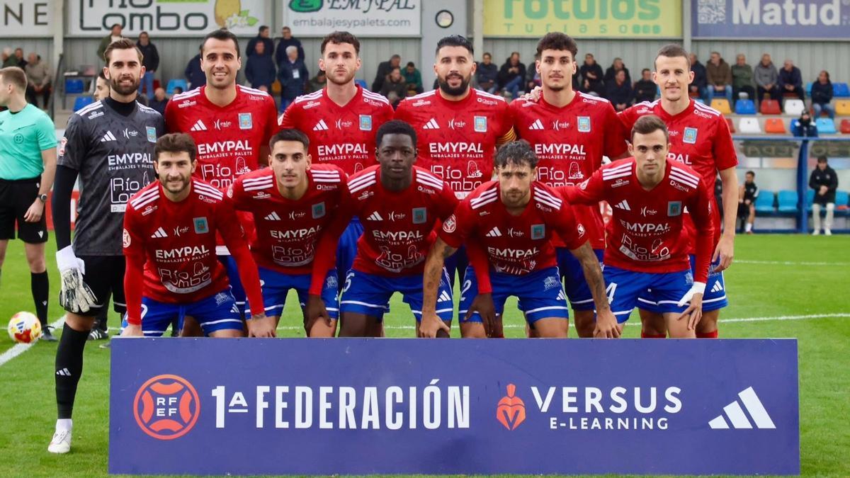 Once inicial del Tarazona durante un partido