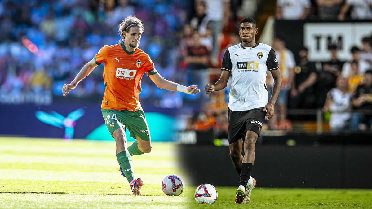 Yarek y Mosquera en un partido de LaLiga //VALENCIA CF