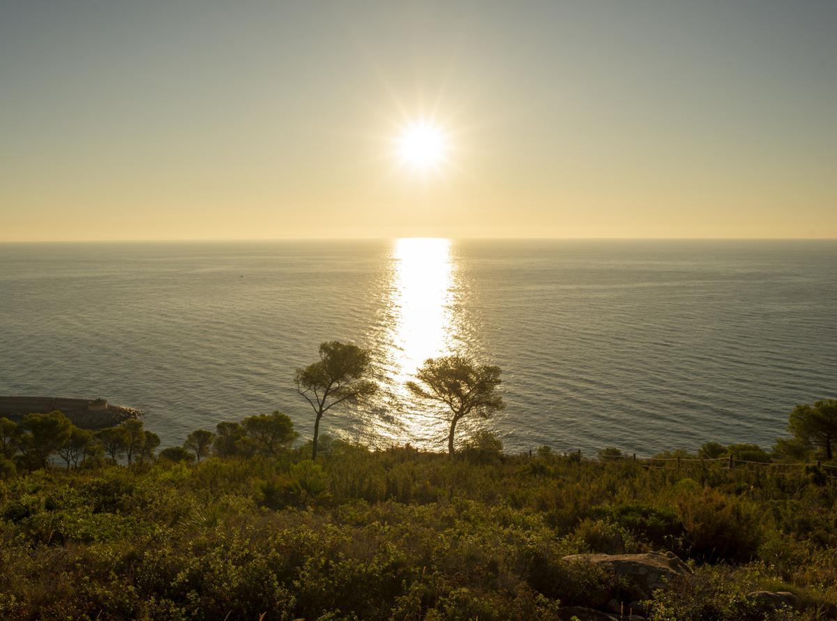Vistas del amanecer desde Oropesa.