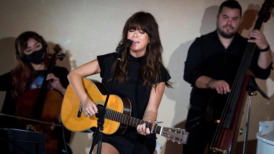 Una imagen de Vanesa Martín durante un concierto.