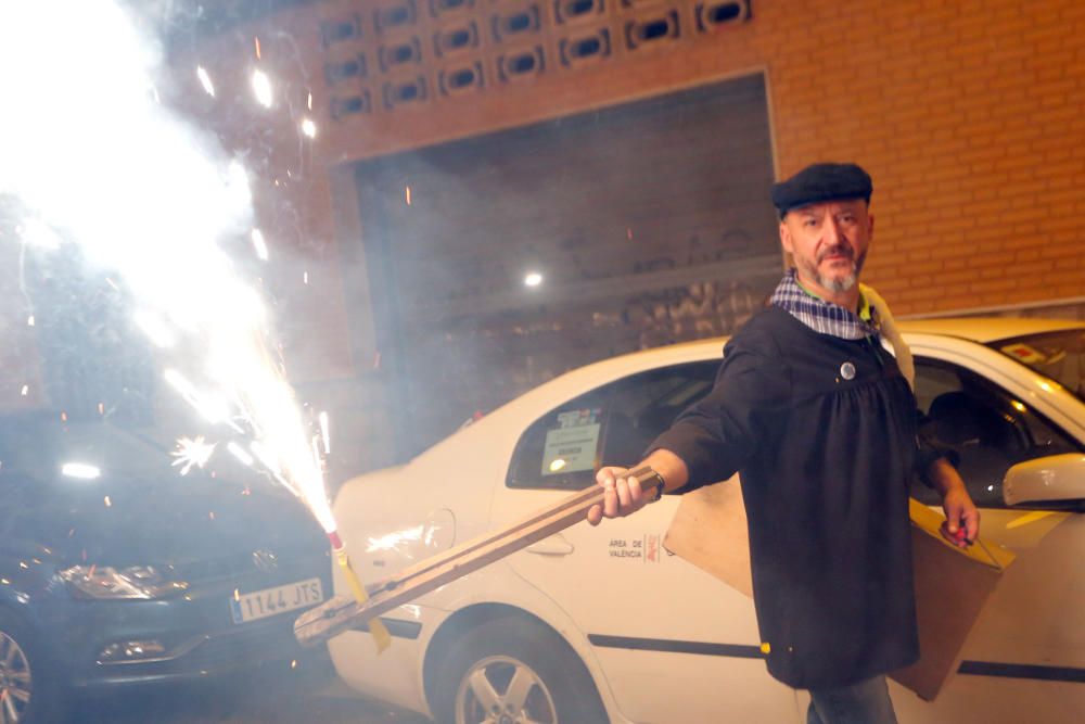 Instante de la Passejà de Sant Onofre celebrada el sábado por la noche en Quart de Poblet.