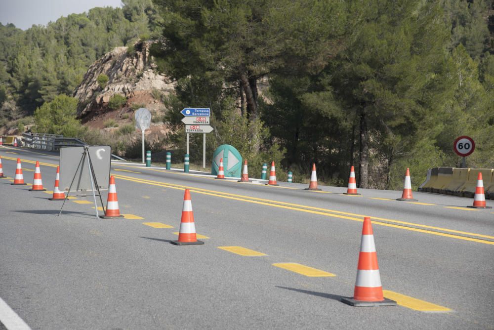 Un fort temporal afecta la Catalunya Central