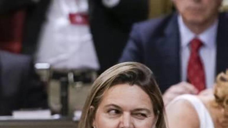 María Salom en la constitución del Parlament.