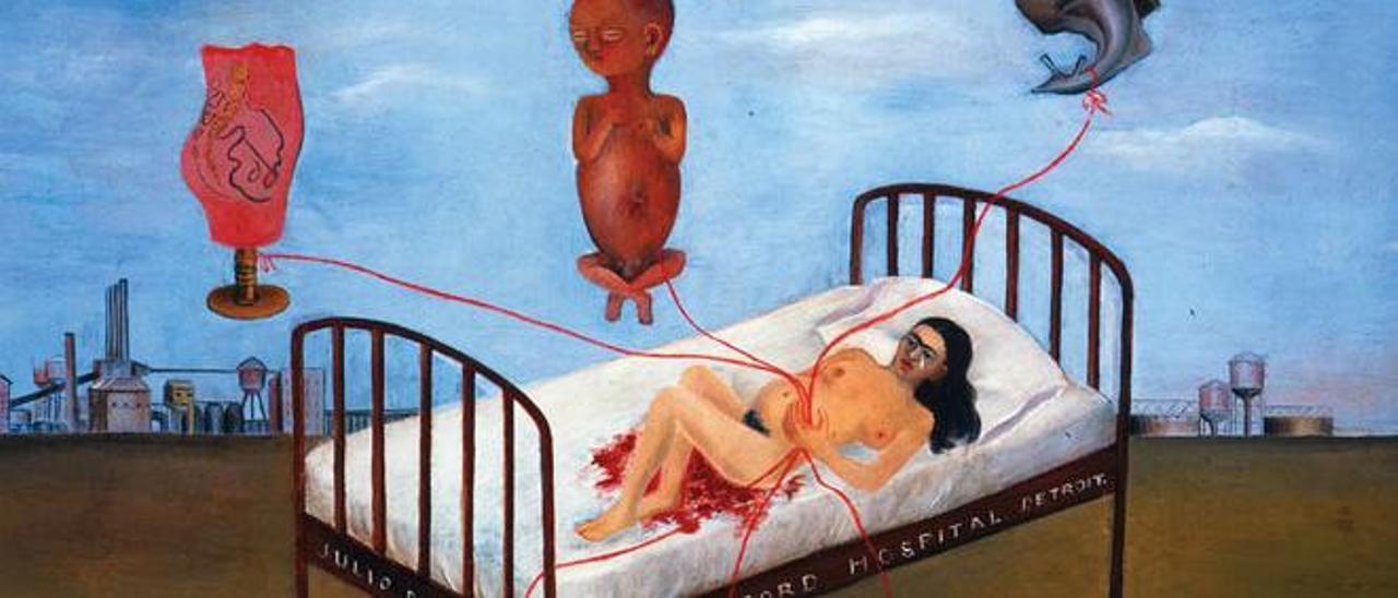 &quot;La cama volando&quot;, obra de Frida Khalo (1932)