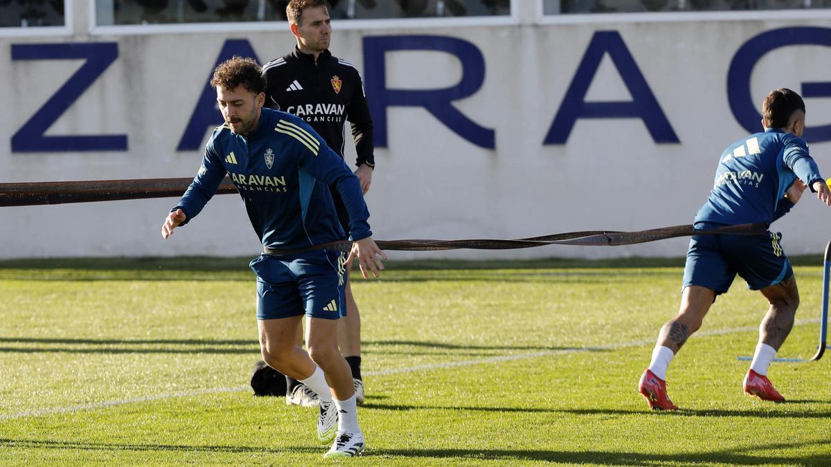 Keidi Bare, en el entrenamiento de este lunes en la Ciudad Deportiva.