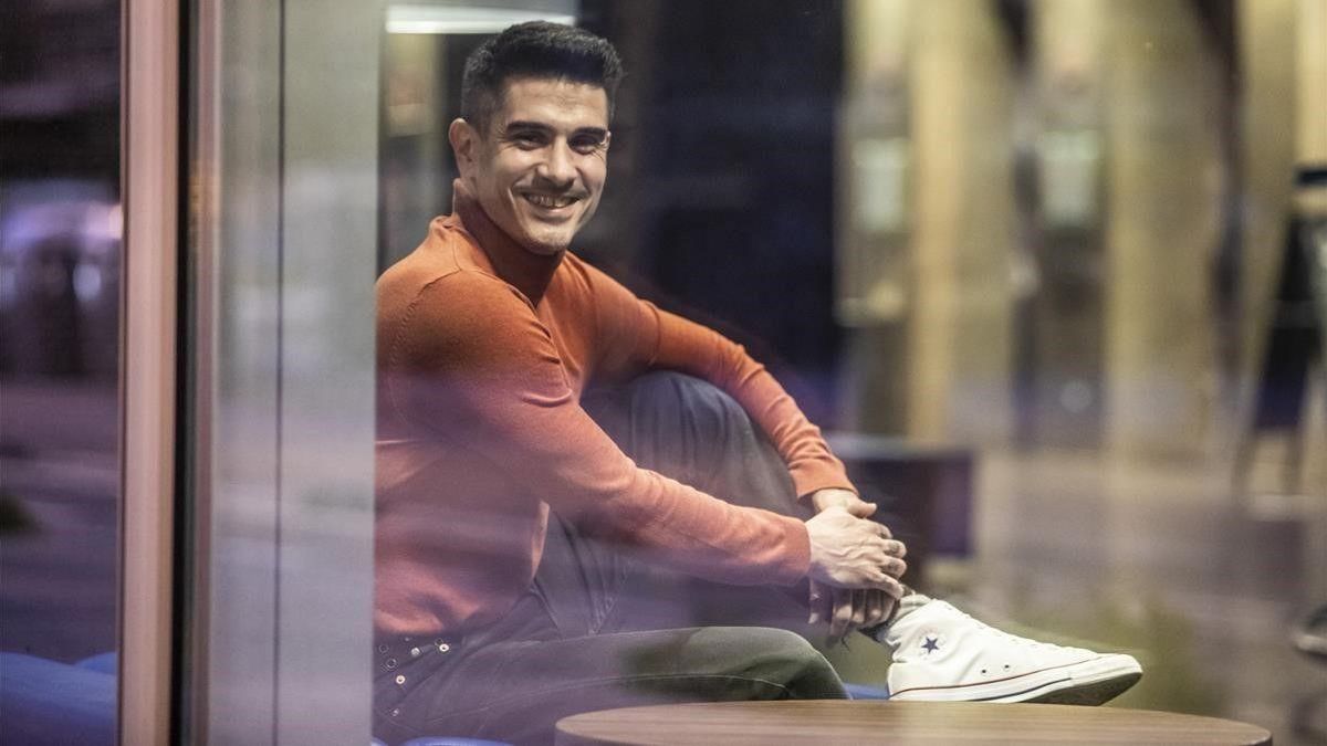 Álvaro Benito, en un hotel de Barcelona, esta semana
