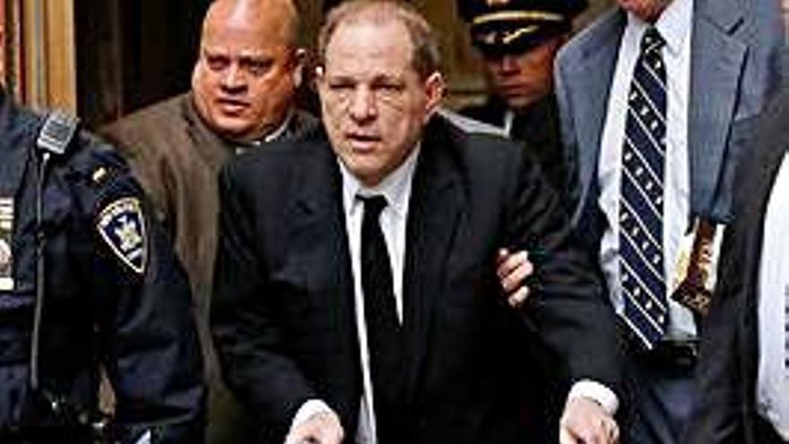 Weinstein, ayer, a su llegada a los juzgados.