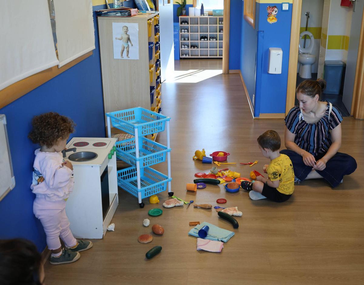Vigo, Navia (Caramuxo). Escuela Infantil Lúa, primer día de guarderías