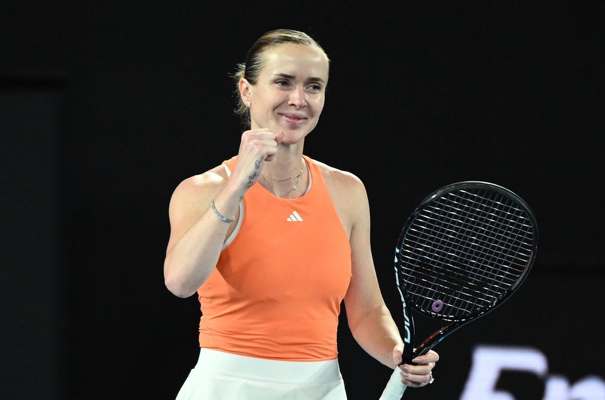 La tenista ucraniana Elina Svitolina, tras vencer a la estadounidense Coco Gauff en el Open de Australia.