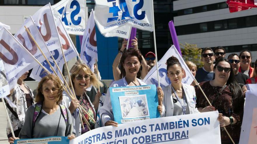 Protesta de los profesionales sanitarios.  | VICENT MARÍ