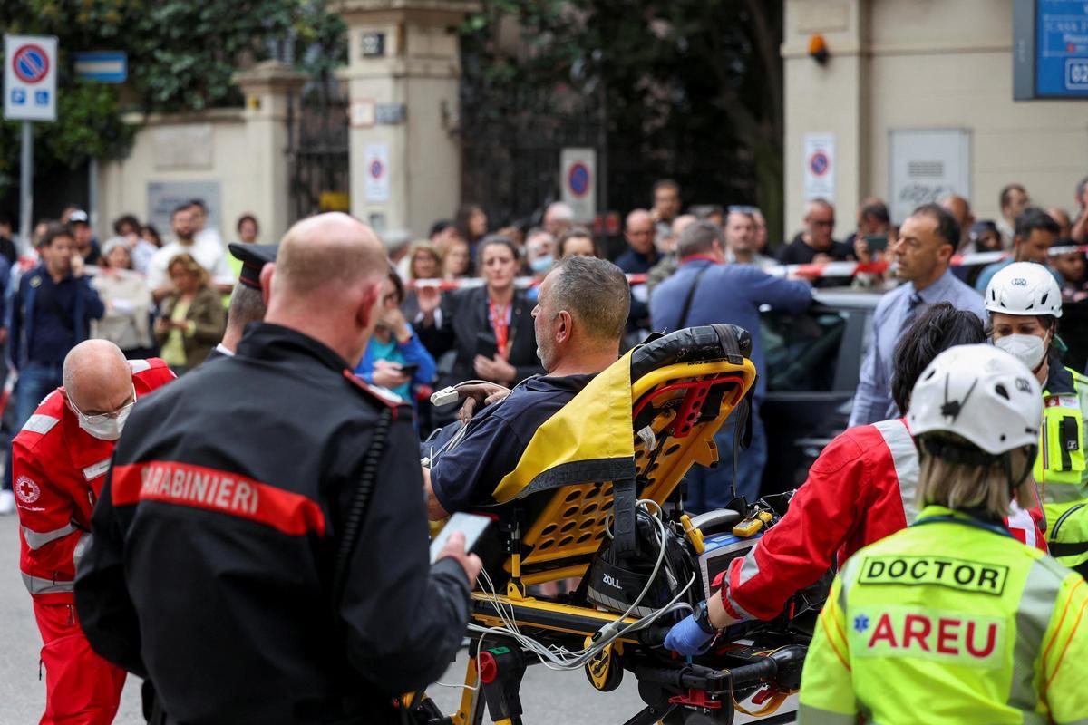 Explosion in the centre of Milan