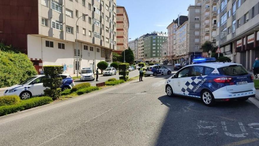 Imagen de archivo de otra intervención de la Policía Local de Lugo