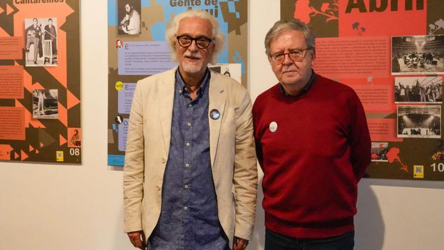 García Teijeiro y Mésseder, en la muestra. | A. I.