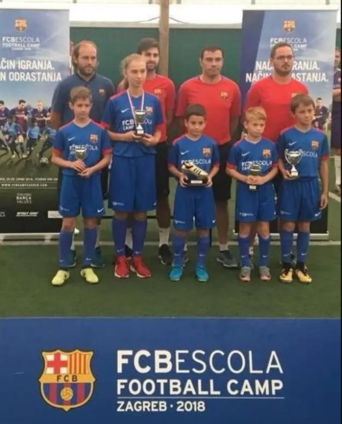 Lovro Chelfi el el Campus de la Barça Academy en 2018.