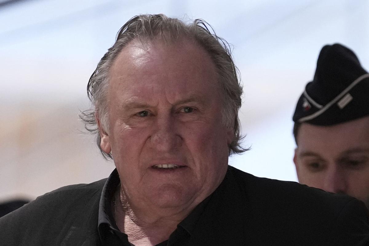 Gérard Depardieu, esta mañana en el juzgado en París.