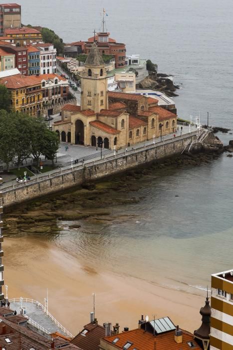 Gijón desde un dirigible